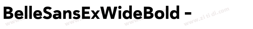 BelleSansExWideBold 字体转换 BelleSansExWideBold 字体转换